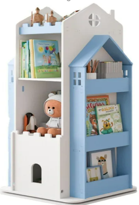 Полка кижная четырехсторонняя, размер: 45*45*95 см фото 1