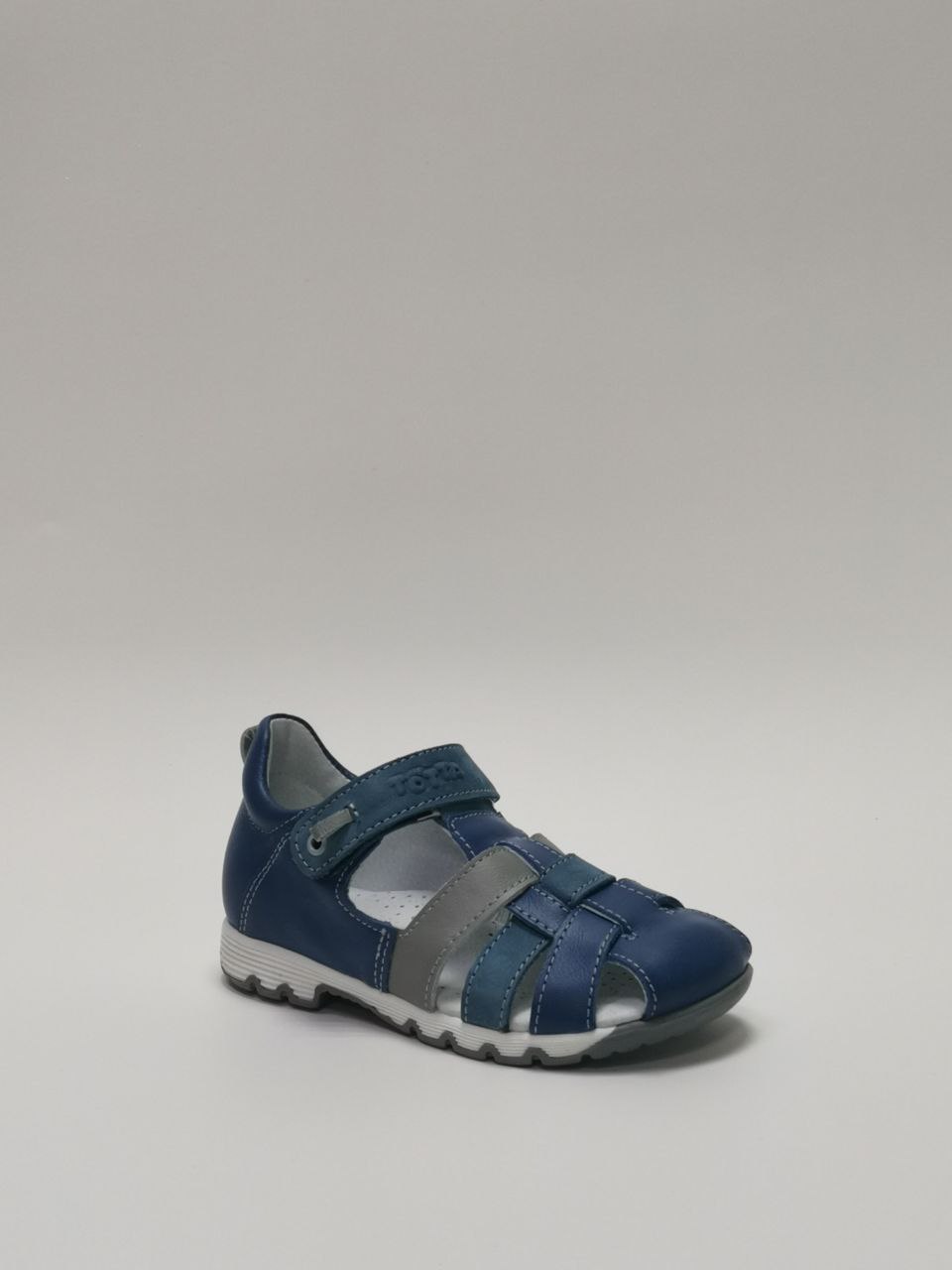 Сандали летние закрытый нос, ц. джинс/серый 1153/1-КП-3,43,01 фото 6