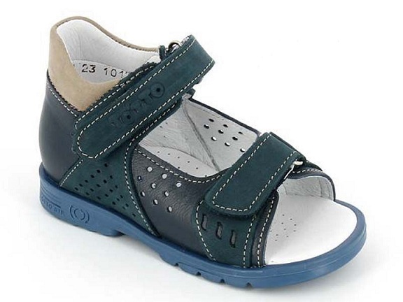 Босоножки  детские с открытым носом, цв.джинс/беж М 025-3,13,18 фото 1