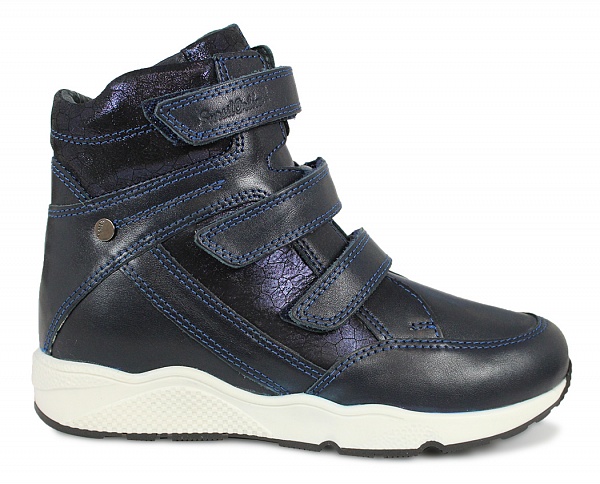 Ботинки осенние темно-синие 65-132  фото 2