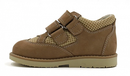 Полуботинки детские (Обувь ортопедическая сложная без утепл подкладки) 2216-Н-002 коричневый фото 3