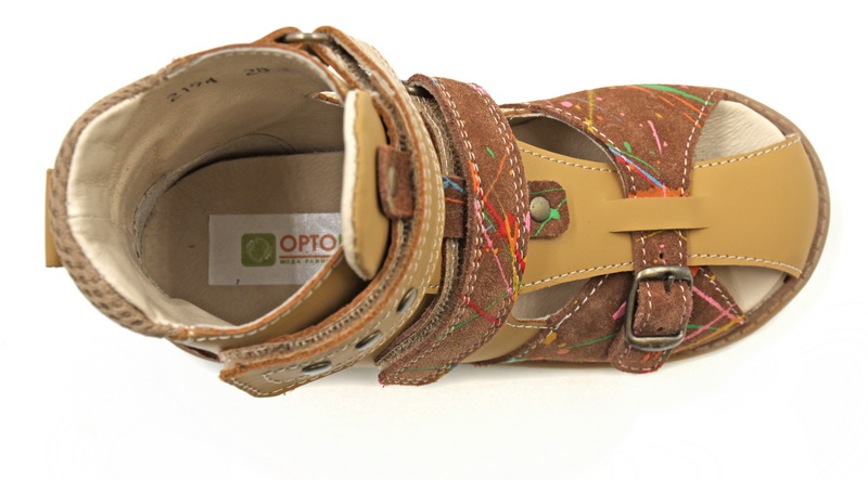 Сандалии ортопедические  с закрытым  носом цв.песочный 2194-НА-013 фото 3