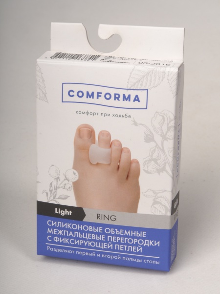 Силиконовые объемные межпальцевые перегородки с фиксирующей петлей RING С 1705 фото 2