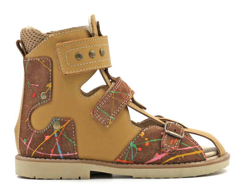 Сандалии ортопедические  с закрытым  носом цв.песочный 2194-НА-013 фото 2