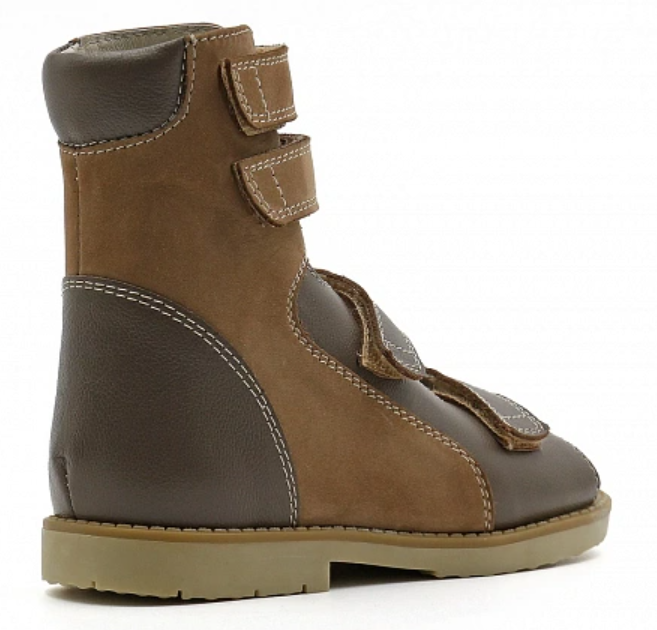 Сандалии ортопедические с высоким берцем детские Ортомода 21831-Х-002, цвет коричневый фото 3