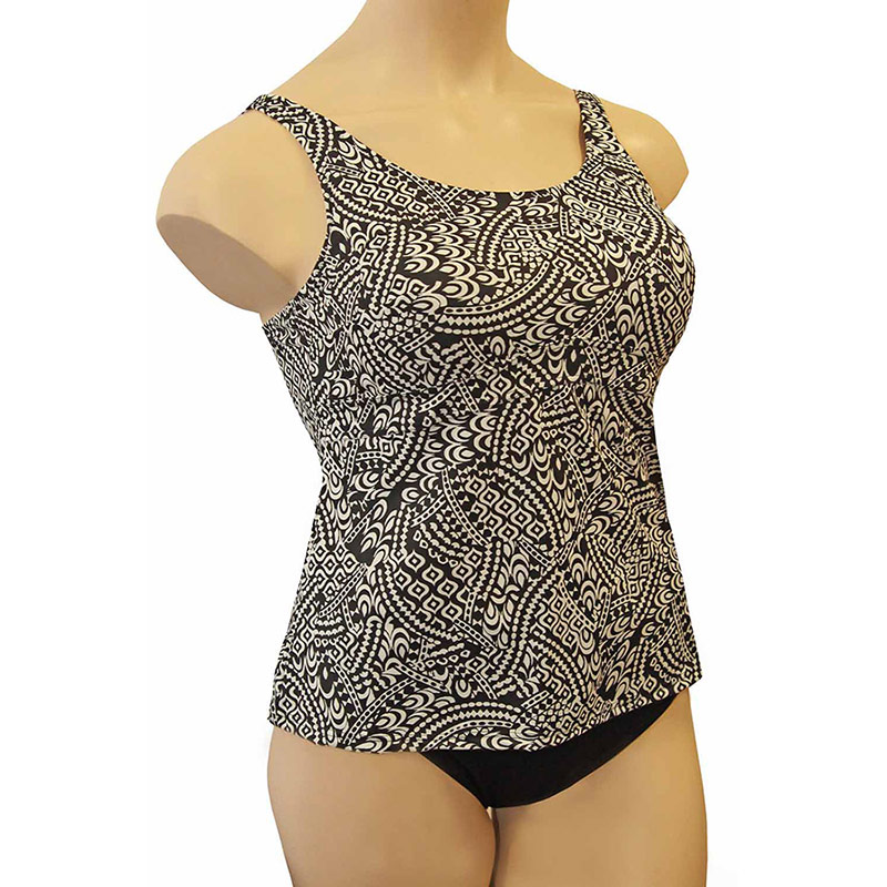 Комплект купальный Черно-белый орнамент К0881 П181 фото 1