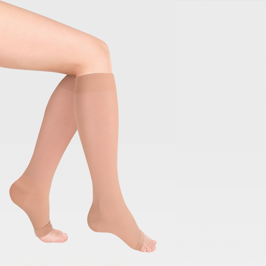 Гольфы женские 2кл. компр. карамель лонг ID-230 фото 2