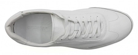 Кроссовки ортопедические мужские кожаные Ортомода белые увеличенной полноты на шнурках фото 6